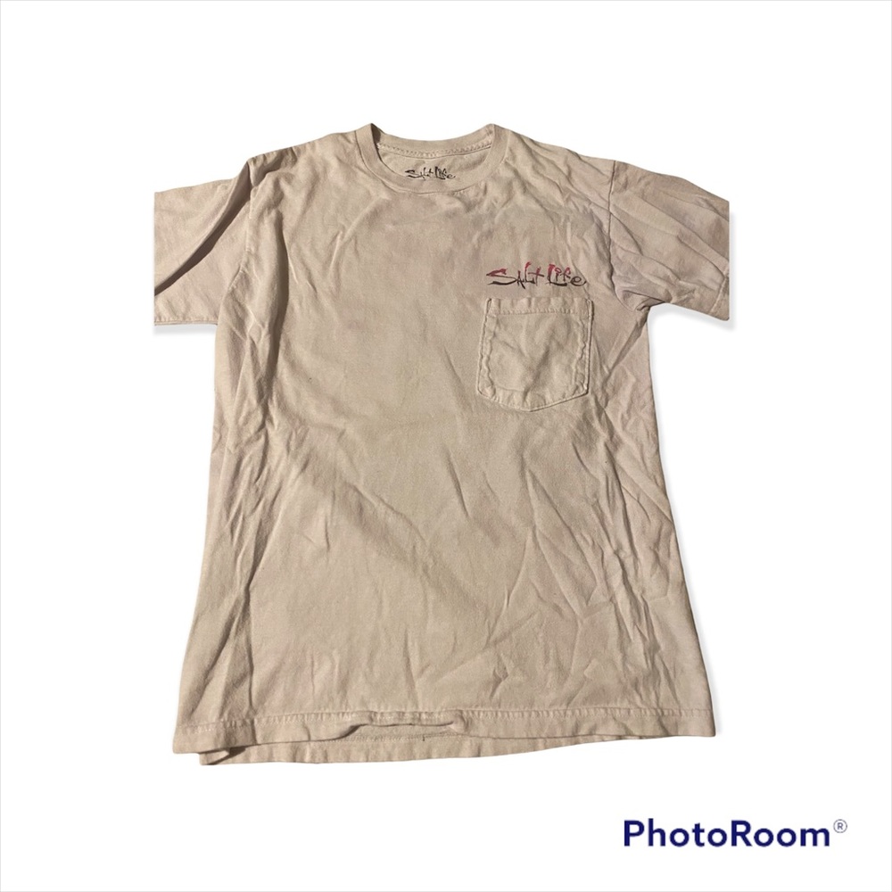 White women’s salt life shirt white size small